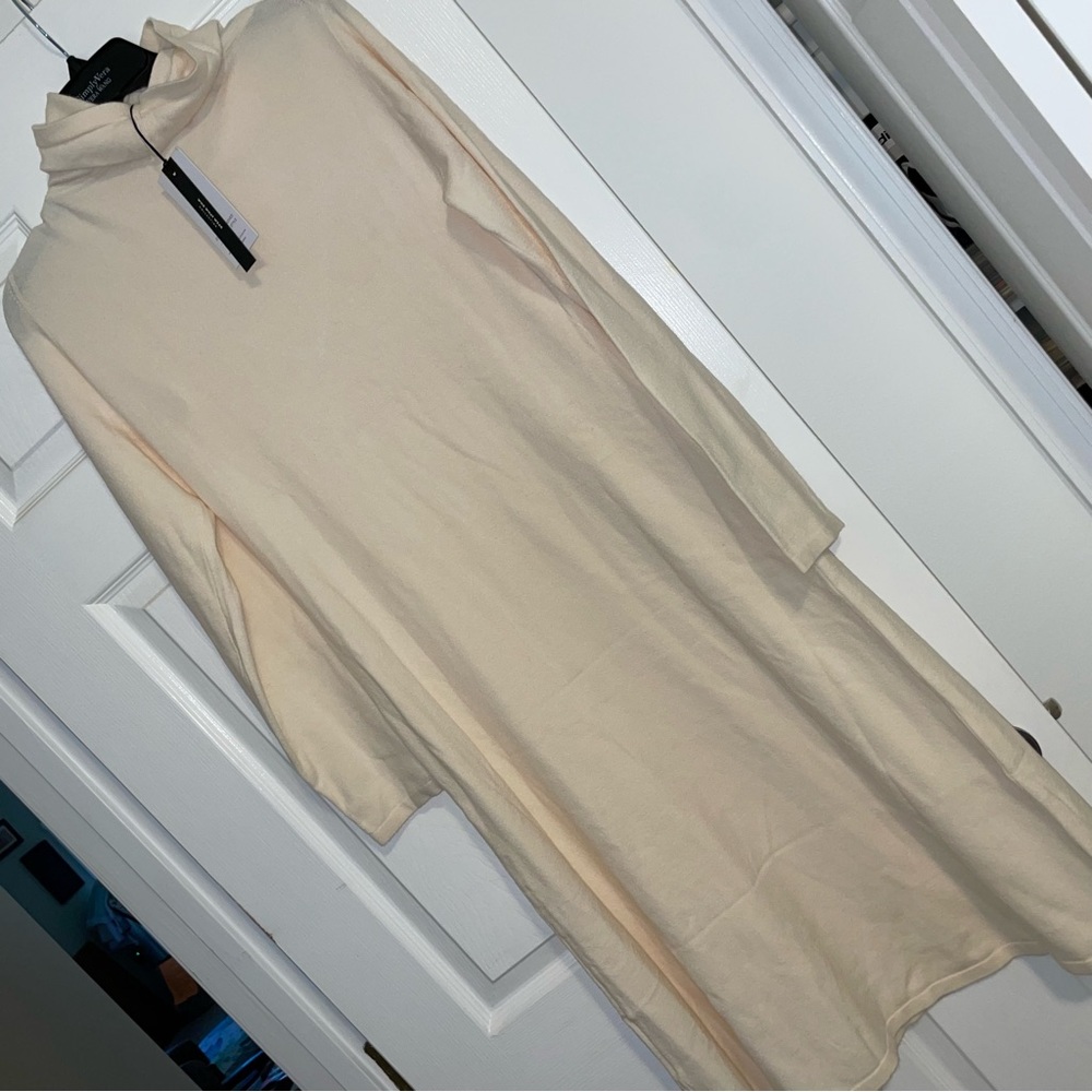 White Sweater Dress NWT.  Size L